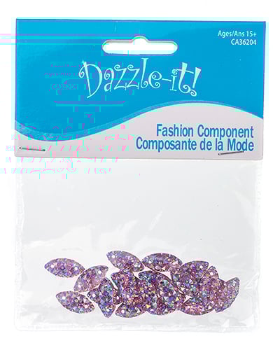 Resin Sew-On Gummyspike Navette 7x15mm  Aurora Borealis