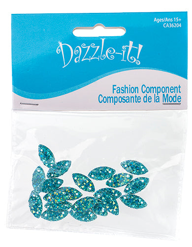 Resin Sew-On Gummyspike Navette 7x15mm  Aurora Borealis