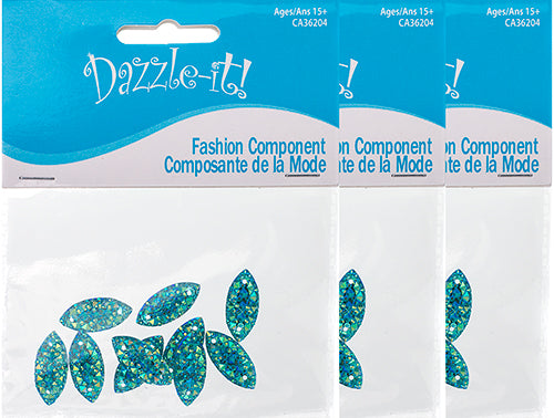 Resin Sew-On Gummyspike Navette 9x20mm Aurora Borealis