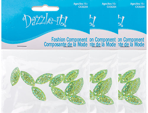 Resin Sew-On Gummyspike Navette 9x20mm Aurora Borealis