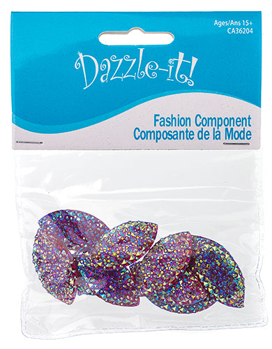 Resin Sew-On Gummyspike Navette 15x30mm Aurora Borealis