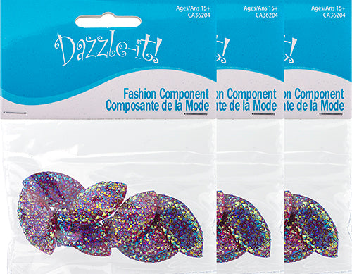 Resin Sew-On Gummyspike Navette 15x30mm Aurora Borealis