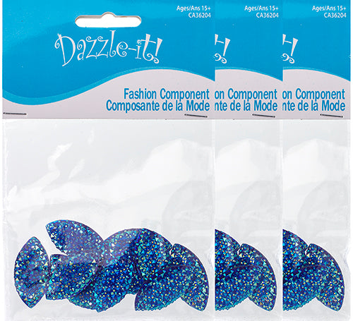 Resin Sew-On Gummyspike Navette 15x30mm Aurora Borealis