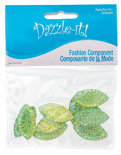 Resin Sew-On Gummyspike Navette 15x30mm Aurora Borealis