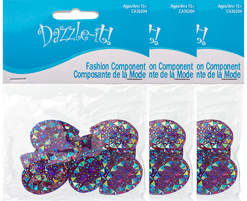 Resin Sew-On Gummyspike Drop 20x30mm Aurora Borealis