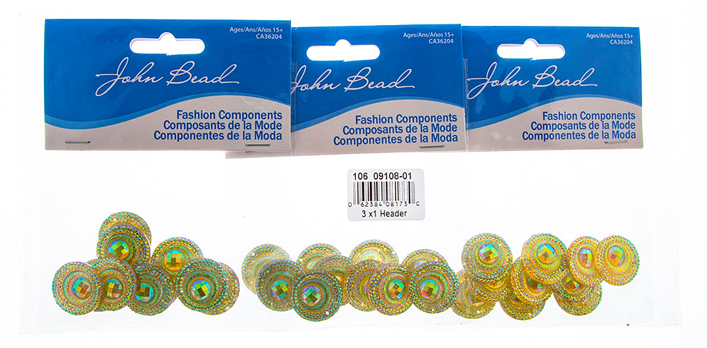 Resin Sew-On Peacock 10pcs 20mm Round 