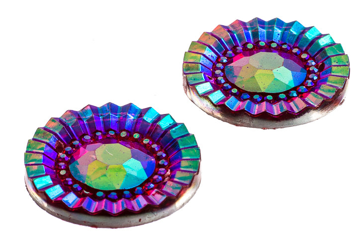 Resin Sew-On Piikki Stones 10pcs 20mm Round 