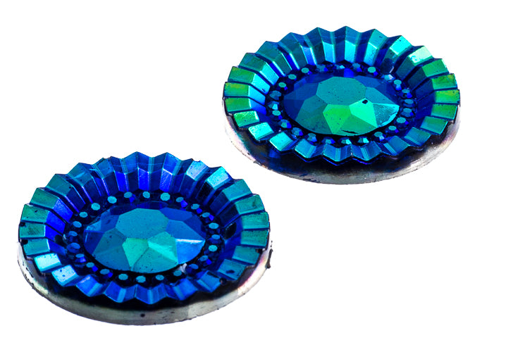 Resin Sew-On Piikki Stones 10pcs 20mm Round 