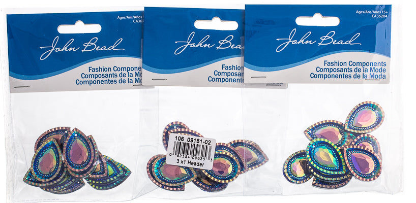 Resin Sew-On Piikki Stones 10pcs 20x30mm Drop 