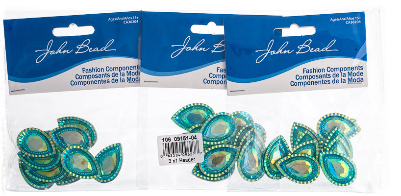 Resin Sew-On Piikki Stones 10pcs 20x30mm Drop 