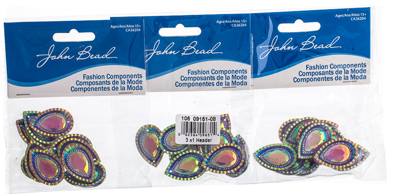 Resin Sew-On Piikki Stones 10pcs 20x30mm Drop 