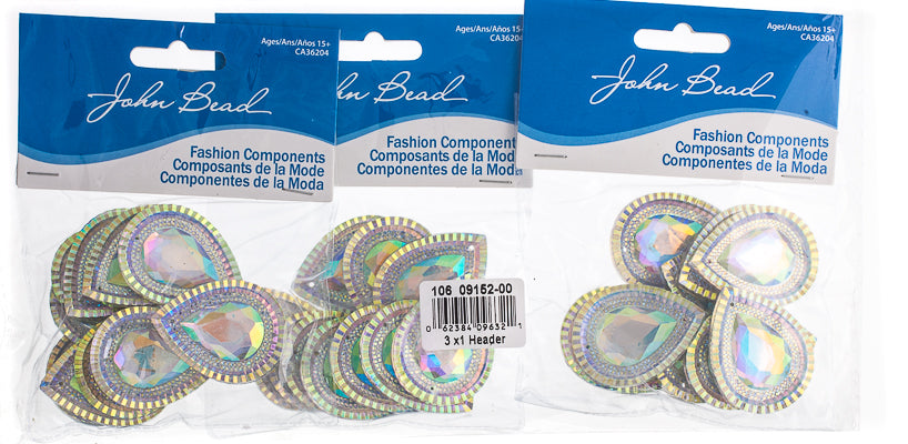 Resin Sew-On Piikki Stones 10pcs 30x40mm Drop 