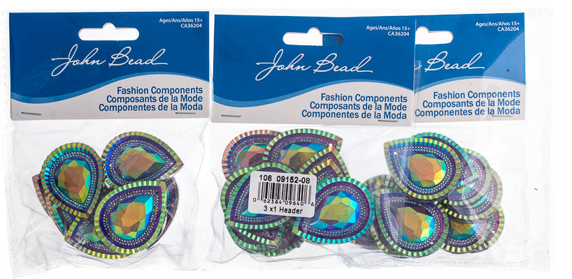 Resin Sew-On Piikki Stones 10pcs 30x40mm Drop 