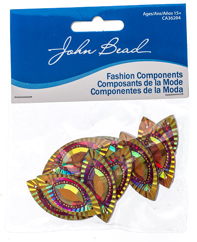 Resin Sew-On Piikki Stones 10pcs 18x40mm Navette 