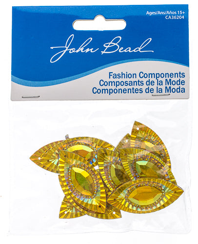 Resin Sew-On Piikki Stones 10pcs 18x40mm Navette 