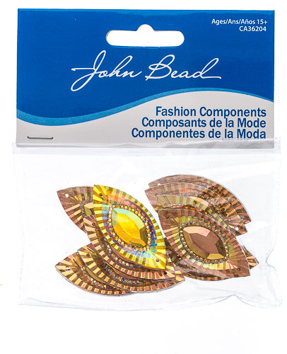 Resin Sew-On Piikki Stones 10pcs 18x40mm Navette 