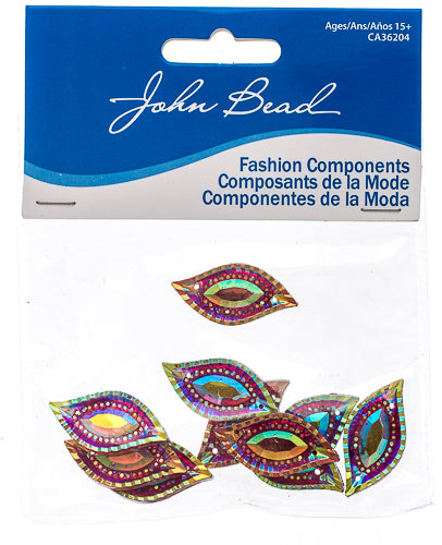 Resin Sew-On Piikki Stones 10pcs 15x30mm Navette 