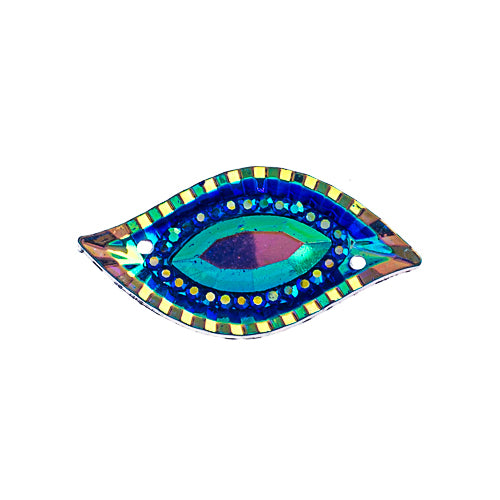 Resin Sew-On Piikki Stones 10pcs 15x30mm Navette