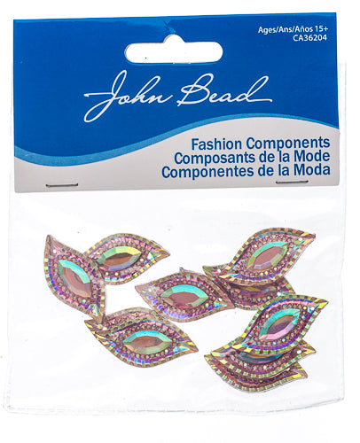 Resin Sew-On Piikki Stones 10pcs 15x30mm Navette 