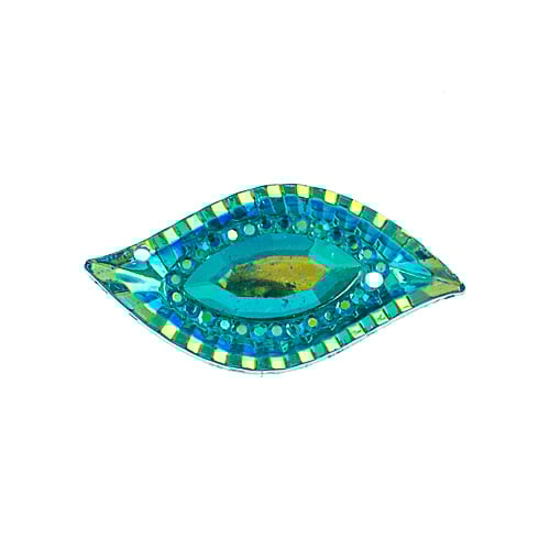 Resin Sew-On Piikki Stones 10pcs 15x30mm Navette