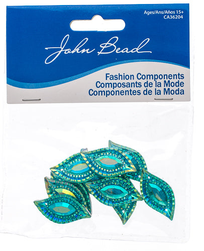 Resin Sew-On Piikki Stones 10pcs 15x30mm Navette 