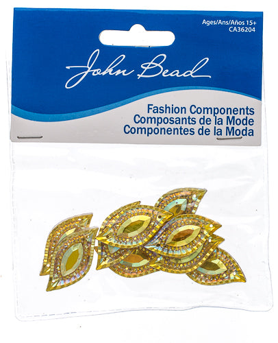 Resin Sew-On Piikki Stones 10pcs 15x30mm Navette 