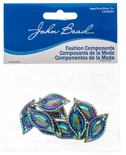 Resin Sew-On Piikki Stones 10pcs 15x30mm Navette 