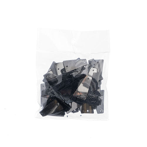 Resin Sew-On Geo Stones 50pcs 13x23mm Trapezoid 