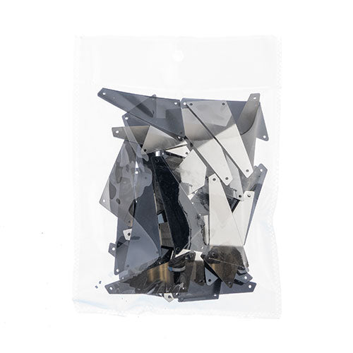 Resin Sew-On Geo Stones 50pcs 13x23mm Trapezoid 