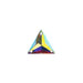 Resin Sew-On Triangle Rhinestone 22x22mm Crystal Aurora Borealis 100pcs/Bag - Cosplay Supplies Inc