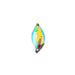 Resin Sew-On Leaf Rhinestone 14x30mm Crystal Aurora Borealis 100pcs/Bag - Cosplay Supplies Inc
