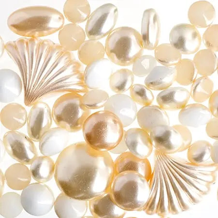 Czech Glass Pearl Cabouchon Half Hole - Multi Shapes/Sizes