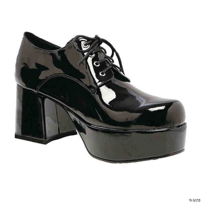 Adults Black Patent Platform Shoes