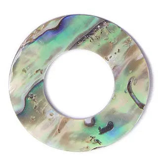 Shell Pendant 30mm Ring Shape Abalone