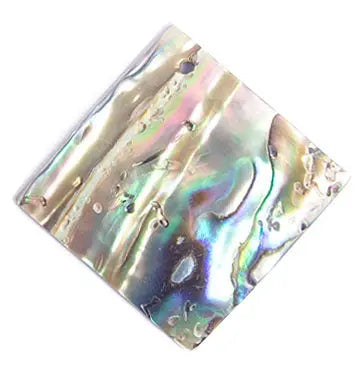 Shell Pendant With Corner Hole 25x25mm Square Abalone