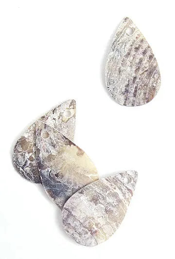 Shell Pendant With Top Hole 12x20mm Drop Natural