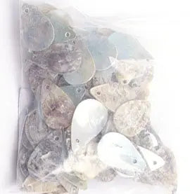 Shell Pendant With Top Hole 12x20mm Drop Natural