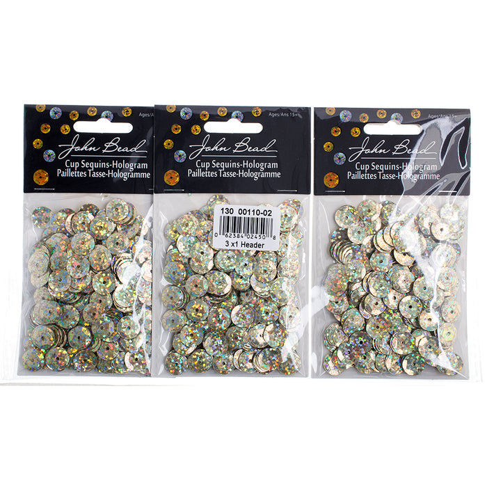 Sequins Round 10mm Approx 450pcs Hologram 