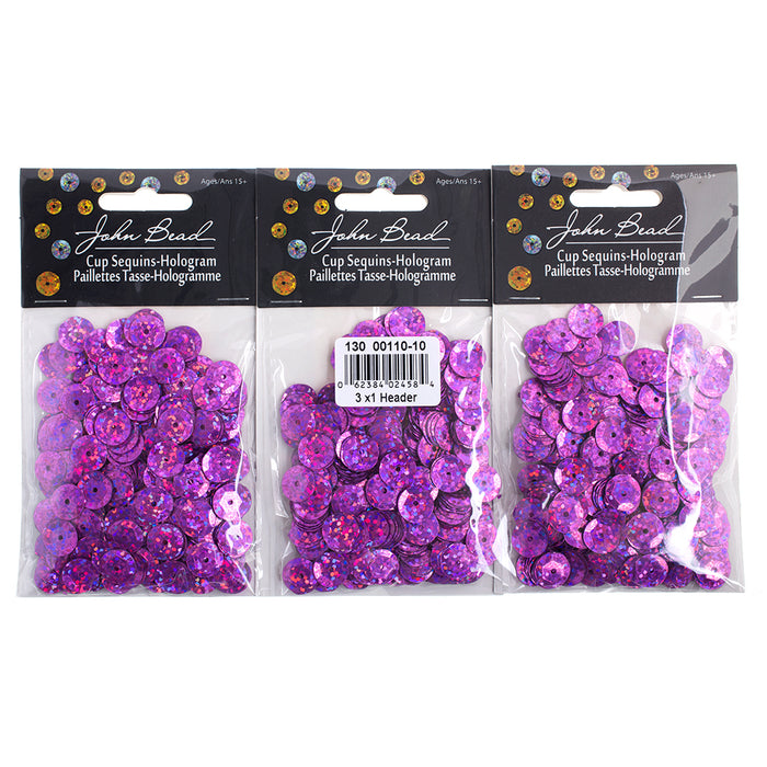 Sequins Round 10mm Approx 450pcs Hologram 