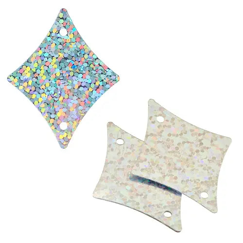 Sequins Hologram 29x36mm With Hole Diamond 