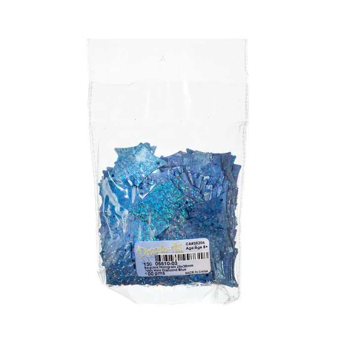 Sequins Hologram 29x36mm With Hole Diamond 