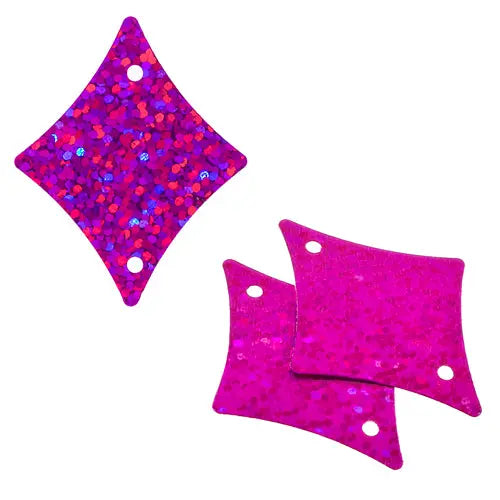 Sequins Hologram 29x36mm With Hole Diamond 