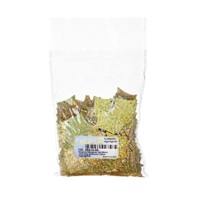 Sequins Hologram 29x36mm With Hole Diamond 