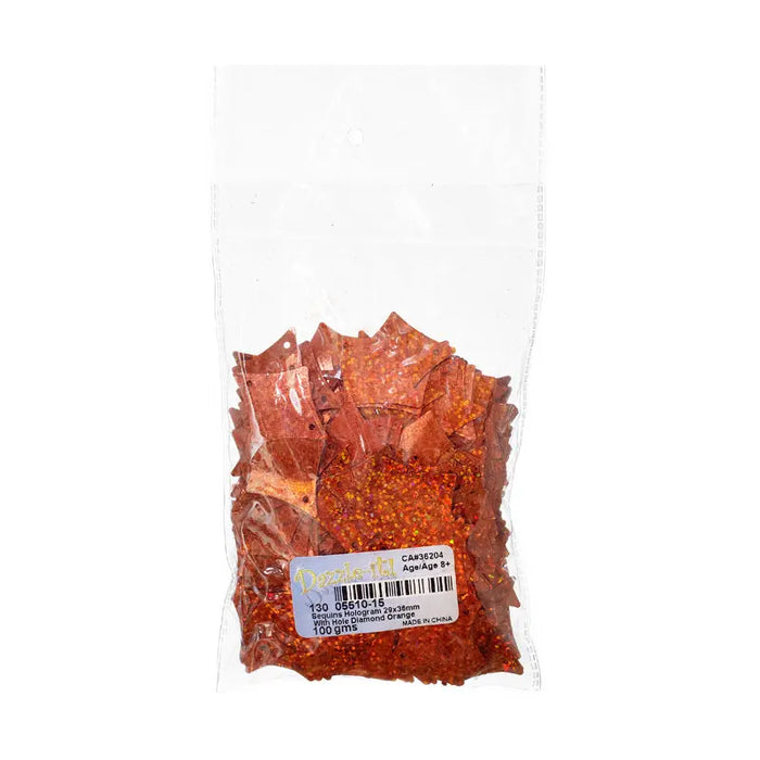 Sequins Hologram 29x36mm With Hole Diamond 