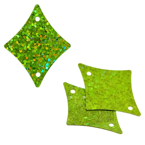 Sequins Hologram 29x36mm With Hole Diamond 