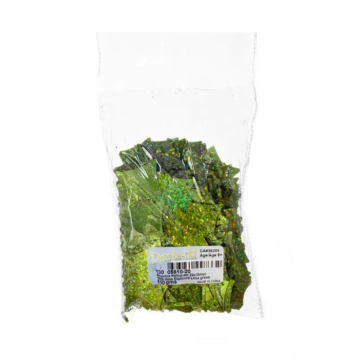 Sequins Hologram 29x36mm With Hole Diamond 