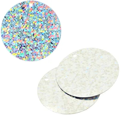 Sequins Hologram 30mm with 1mm Hole Round 