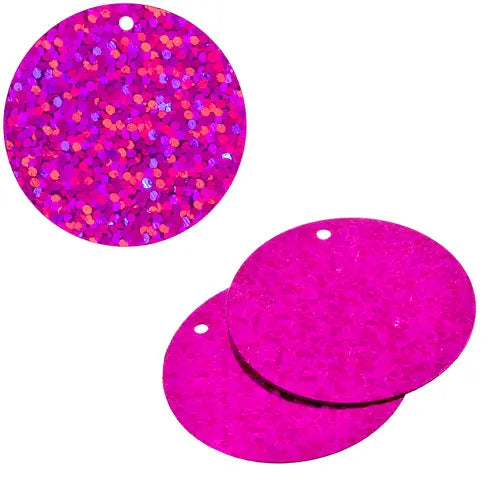 Sequins Hologram 30mm with 1mm Hole Round 