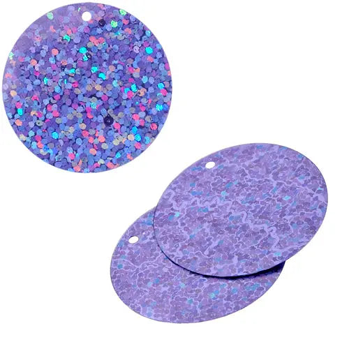 Sequins Hologram 30mm with 1mm Hole Round 