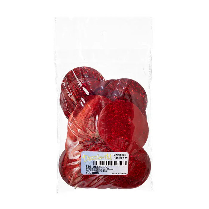 Sequins Hologram 50mm No Hole Round 